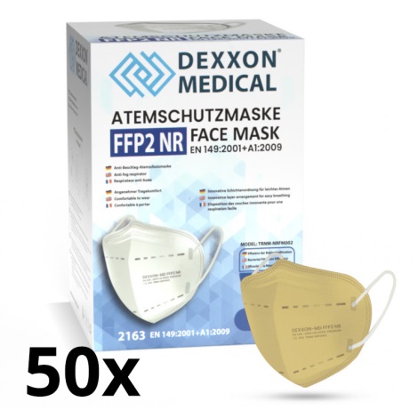 DEXXON MEDICAL Mundbind FFP2 NR beige 50 stk.