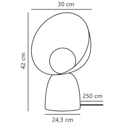 DFTP by Nordlux - Bordlampe HELLO 1xE14/25W/230V brun