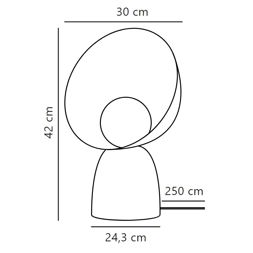 DFTP by Nordlux - Bordlampe HELLO 1xE14/25W/230V brun