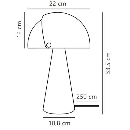 DFTP by Nordlux - Bordlampe med justerbar lampeskærm ALIGN 1xE27/25W/230V beige