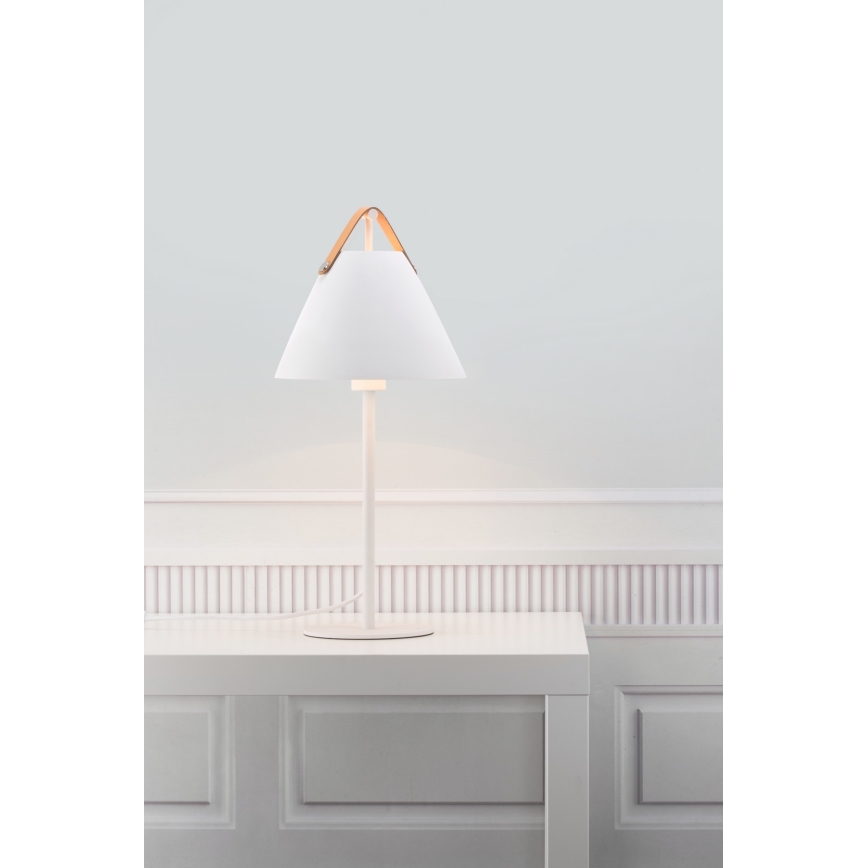 DFTP by Nordlux - Bordlampe STRAP 1xE27/40W/230V hvid