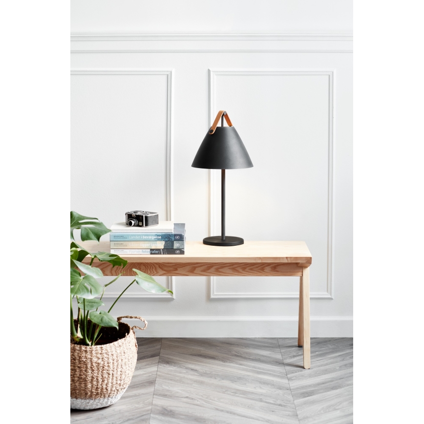 DFTP by Nordlux - Bordlampe STRAP 1xE27/40W/230V sort