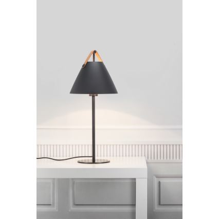 DFTP by Nordlux - Bordlampe STRAP 1xE27/40W/230V sort