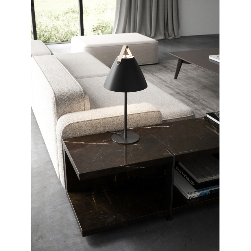 DFTP by Nordlux - Bordlampe STRAP 1xE27/40W/230V sort