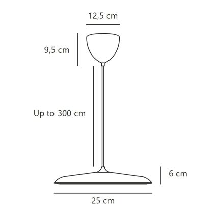 DFTP by Nordlux - LED dæmpbar pendel på kabel ARTIST LED/14W/230V 3000K