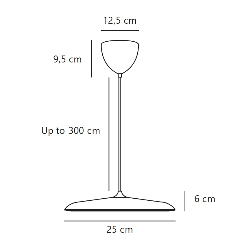 DFTP by Nordlux - LED dæmpbar pendel på kabel ARTIST LED/14W/230V 3000K