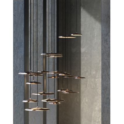 DFTP by Nordlux - LED pendel dæmpbar ARTIST LED/14W/230V diameter 25 cm kobber