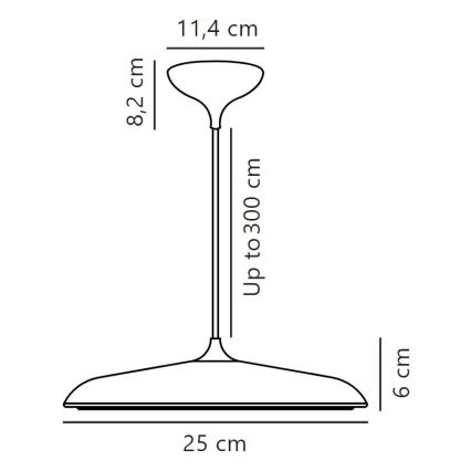 DFTP by Nordlux - LED pendel dæmpbar ARTIST LED/14W/230V diameter 25 cm kobber