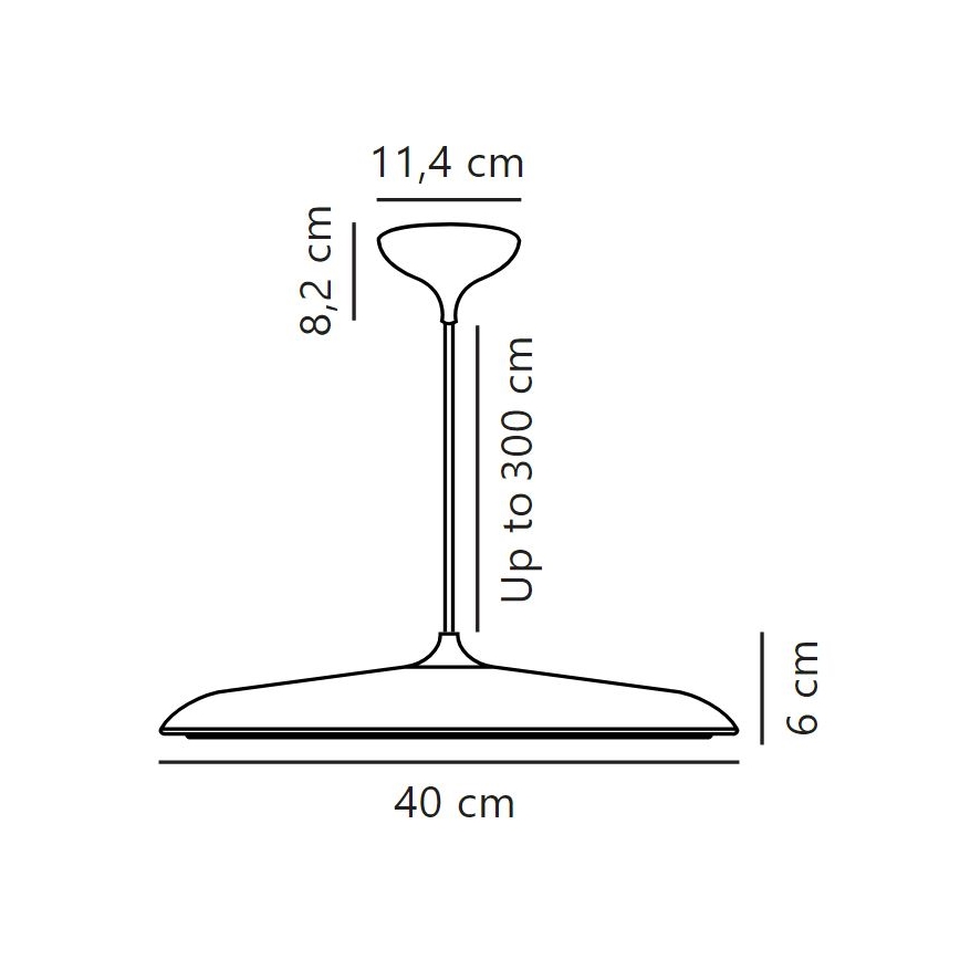 DFTP by Nordlux - LED pendel dæmpbar ARTIST LED/24W/230V diameter 40 cm kobber