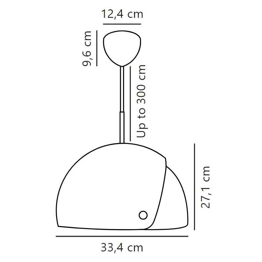 DFTP by Nordlux - Pendel med justerbar lampeskærm ALIGN 1xE27/15W/230V hvid
