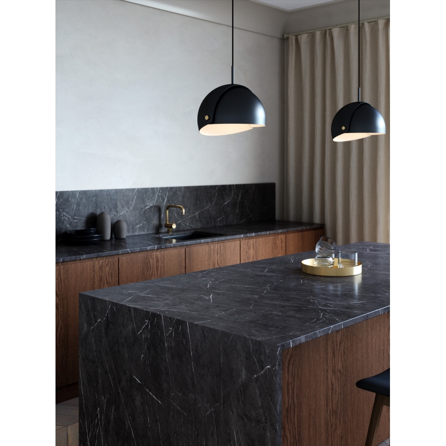 DFTP by Nordlux - Pendel med justerbar lampeskærm ALIGN 1xE27/15W/230V sort