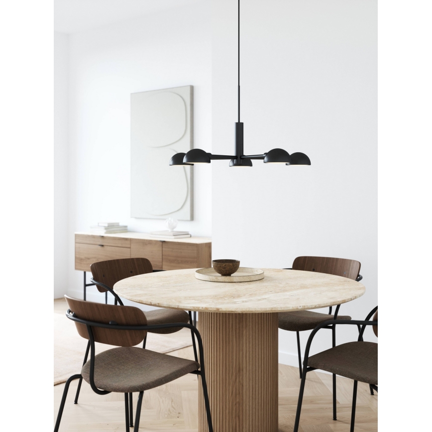 DFTP by Nordlux - Pendel NOMI 5xE14/8W/230V sort