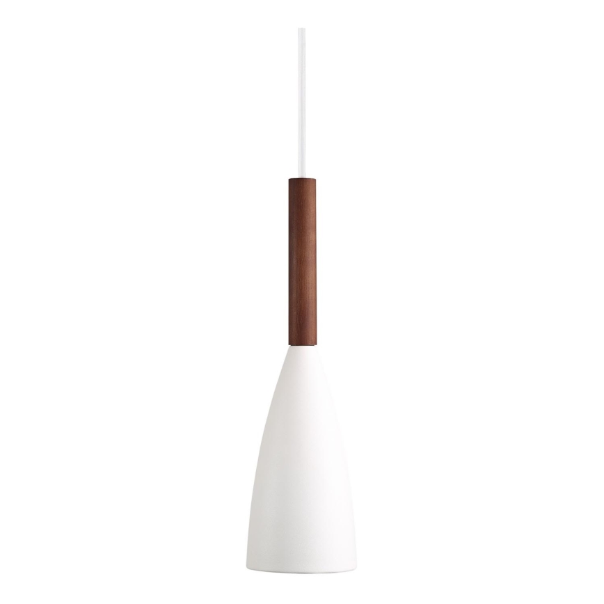 DFTP by Nordlux - Pendel PURE 1xE27/40W/230V diameter 10 cm hvid/valnød