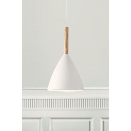 DFTP by Nordlux - Pendel PURE 1xE27/40W/230V diameter 20 cm hvid/aske