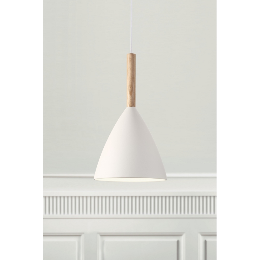 DFTP by Nordlux - Pendel PURE 1xE27/40W/230V diameter 20 cm hvid/aske