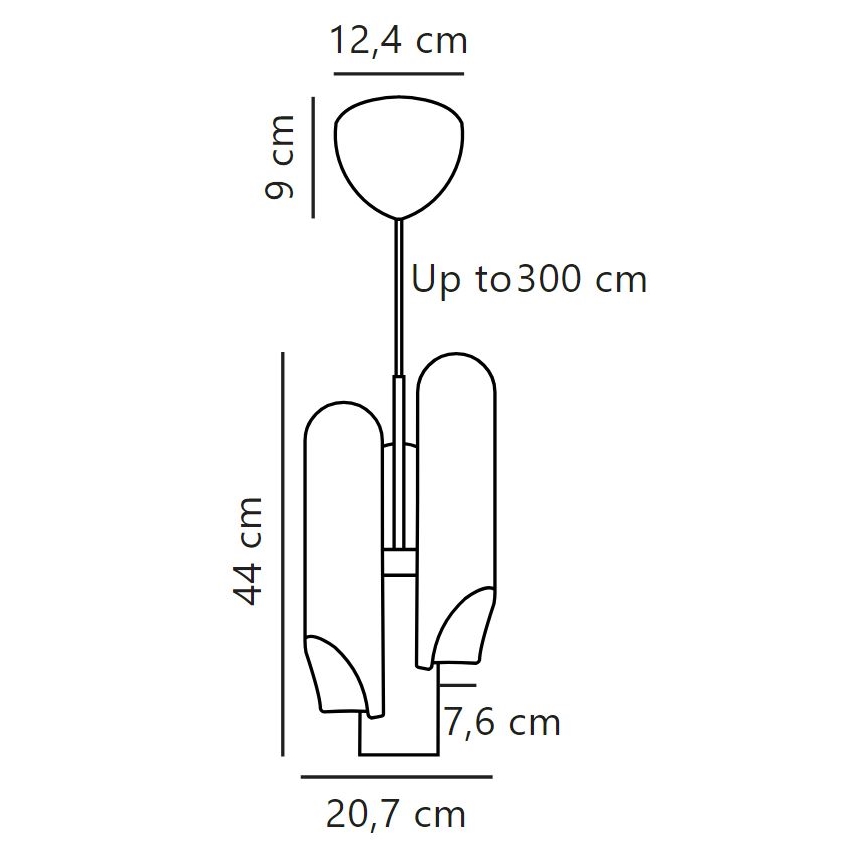 DFTP by Nordlux - Pendel ROCHELLE 3xGU10/15W/230V