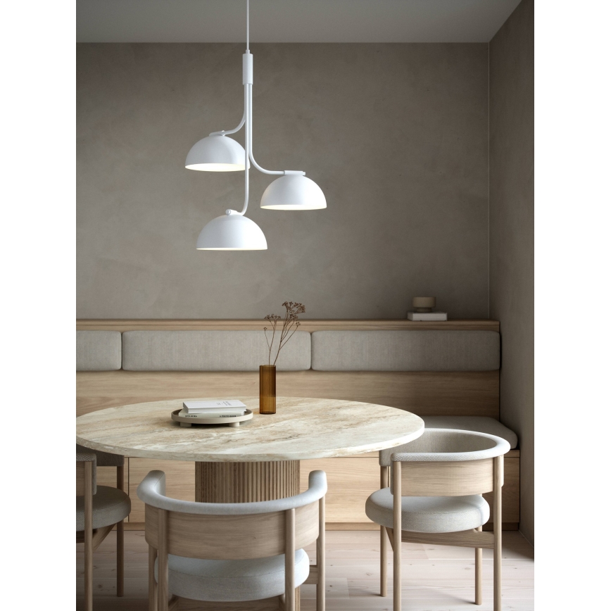 DFTP by Nordlux - Pendel TULLIO 3xE14/25W/230V hvid