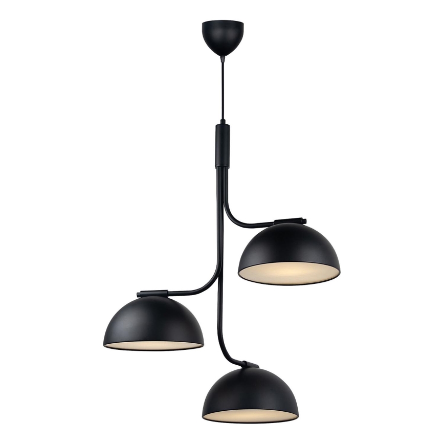 DFTP by Nordlux - Pendel TULLIO 3xE14/25W/230V sort