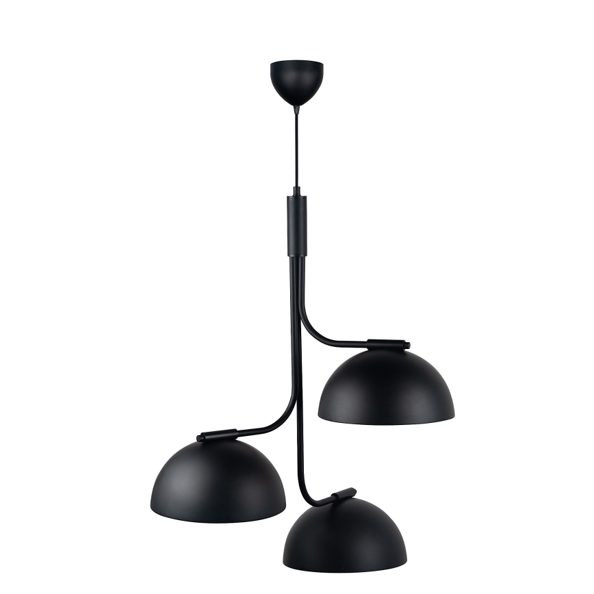 DFTP by Nordlux - Pendel TULLIO 3xE14/25W/230V sort