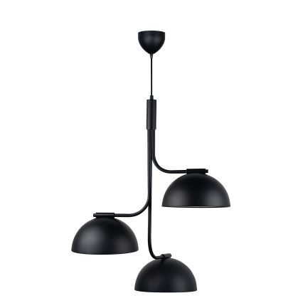 DFTP by Nordlux - Pendel TULLIO 3xE14/25W/230V sort