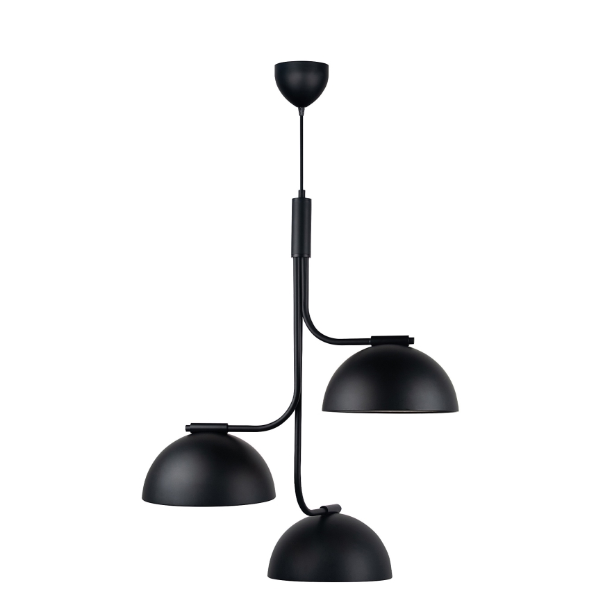 DFTP by Nordlux - Pendel TULLIO 3xE14/25W/230V sort