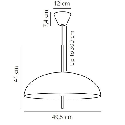 DFTP by Nordlux - Pendel VERSALE 2xE27/15W/230V brun