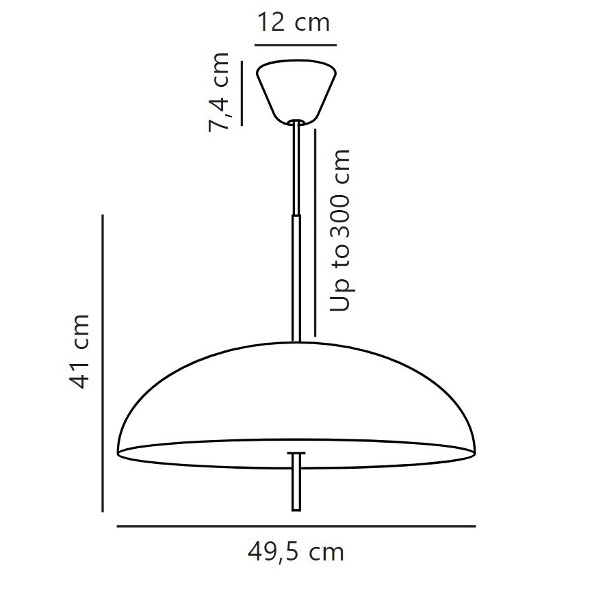 DFTP by Nordlux - Pendel VERSALE 2xE27/15W/230V brun
