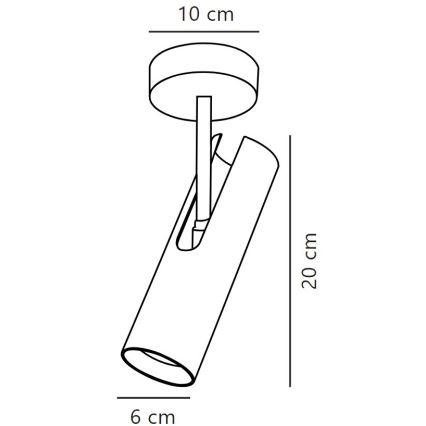 DFTP by Nordlux - Spotlampe MIB 1xGU10/8W/230V sort