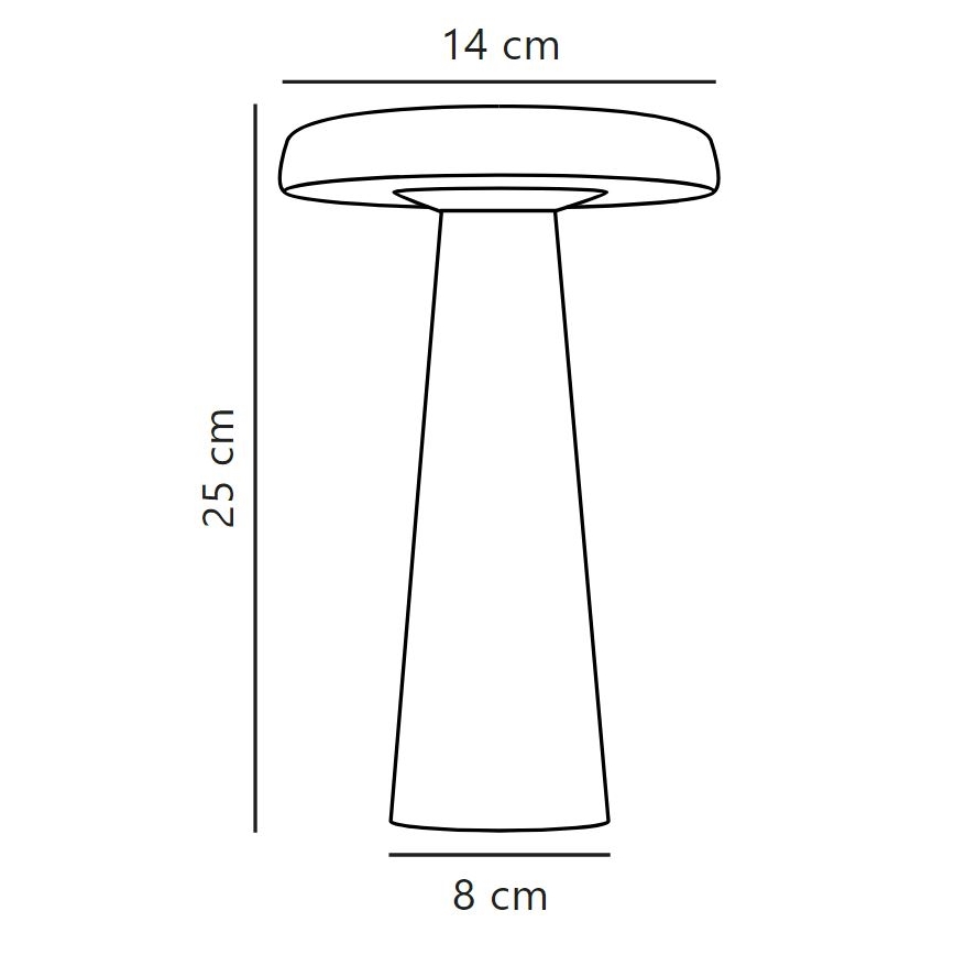 DFTP by Nordlux - Udendørs LED bordlampe dæmpbar ARCELLO LED/2,8W/3,7V IP54