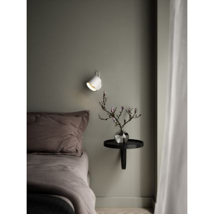 DFTP by Nordlux - Væglampe med USB-port ANGLE 1xGU10/25W/230V hvid