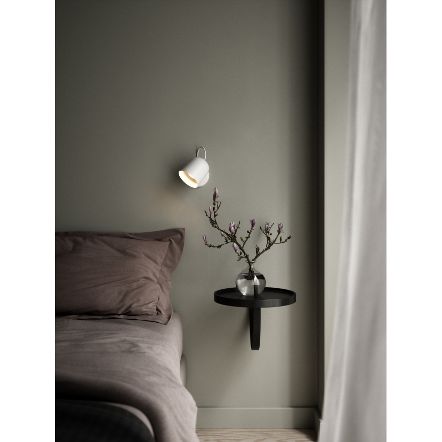 DFTP by Nordlux - Væglampe med USB-port ANGLE 1xGU10/25W/230V hvid