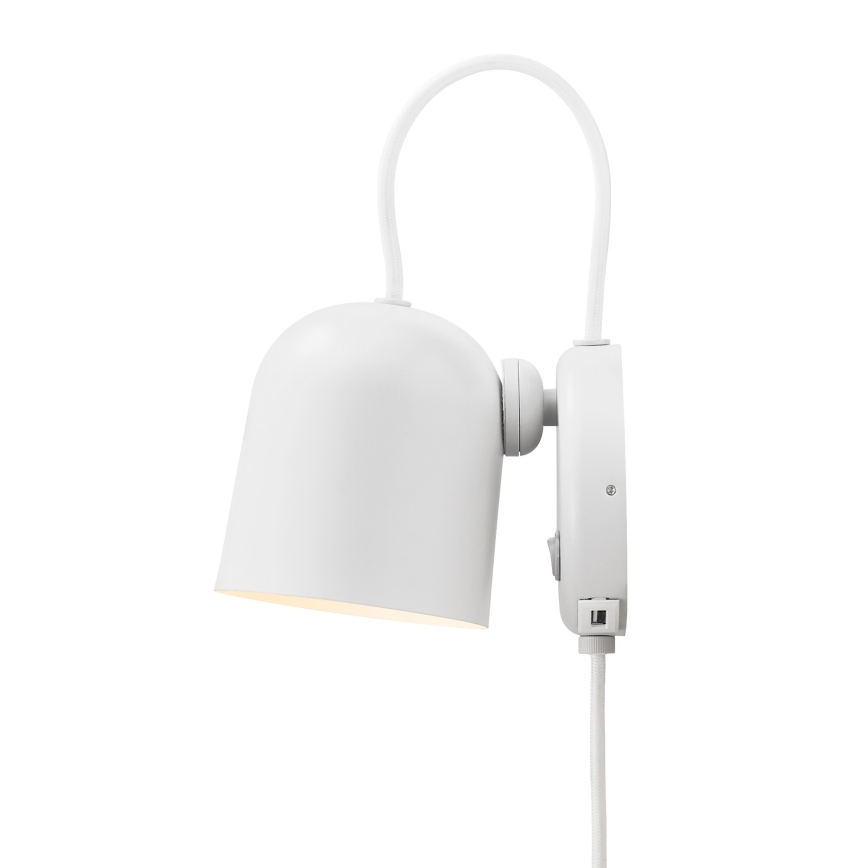 DFTP by Nordlux - Vægspot med USB port ANGLE 1xGU10/25W/230V hvid