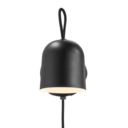 DFTP by Nordlux - Vægspot med USB port ANGLE 1xGU10/25W/230V sort