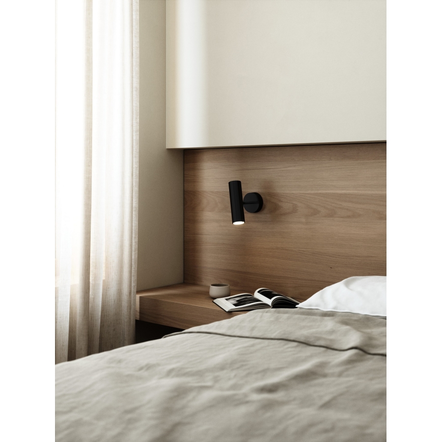 DFTP by Nordlux - Vægspot MIB 1xGU10/8W/230V sort