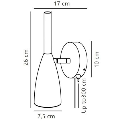 DFTP by Nordlux - Vægspot PURE 1xGU10/8W/230V hvid