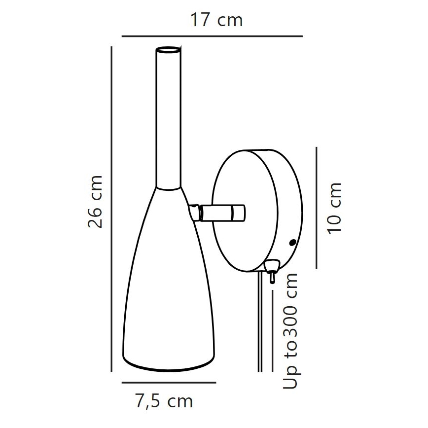 DFTP by Nordlux - Vægspot PURE 1xGU10/8W/230V hvid