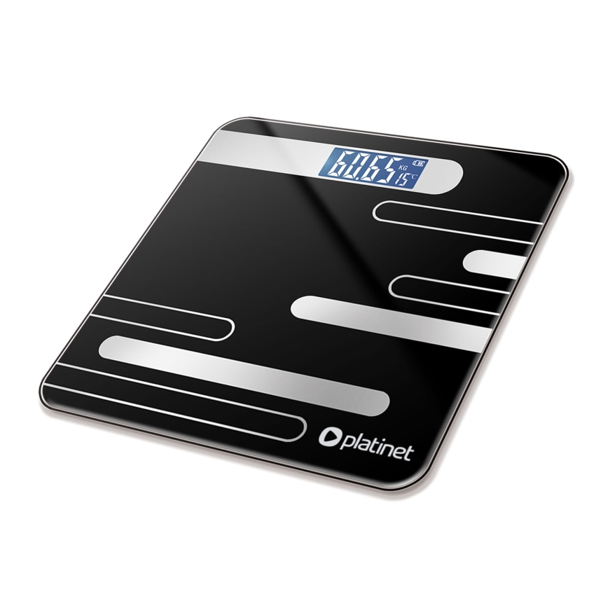Digital badevægt med LCD-display 2xAAA sort