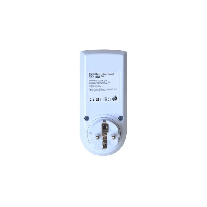 Digital døgnur 16A/230V ugecyklus