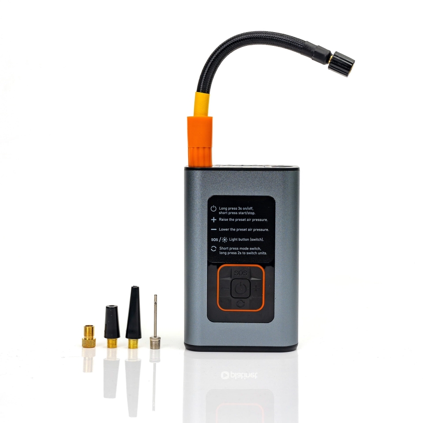 Digital LED lommekompressor 3-i-1 4000 mAh 5W sort