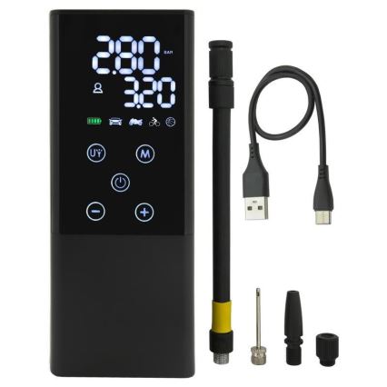 Digital lommekompressor 4000 mAh 5V sort