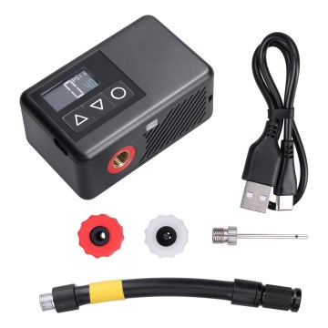 Digital lommekompressor 500 mAh 5V sort