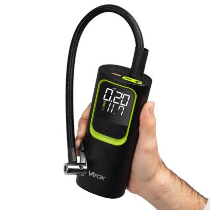 Digital lommekompressor 5V 8000 mAh sort