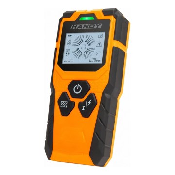 Digital multifunktionel detektor 9V 1x6LR61 IP54 orange