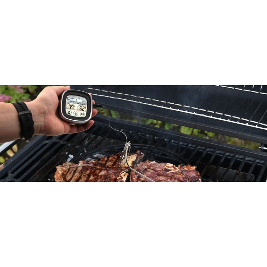 Digitalt stegetermometer med sonde -20-300 °C 2xAAA