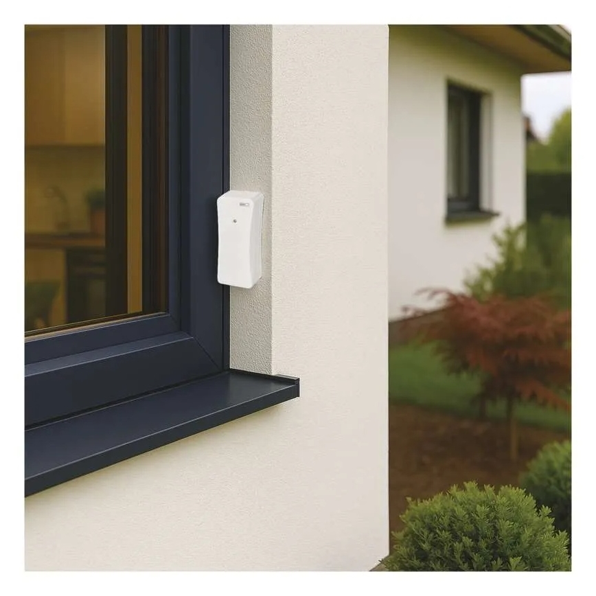 Digitalt termometer med fugtighedsmåler, 2x AAA, hvid