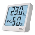 Digitalt termometer med hygrometer, 1xAA, hvid