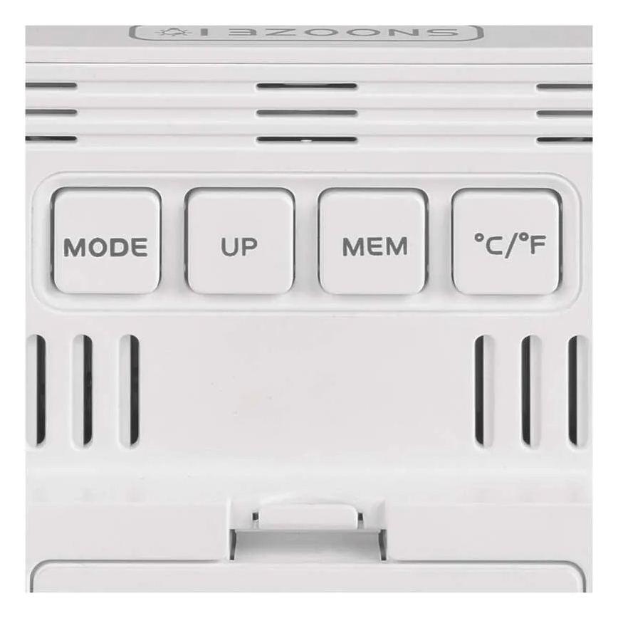 Digitalt termometer med hygrometer 1xAA hvid