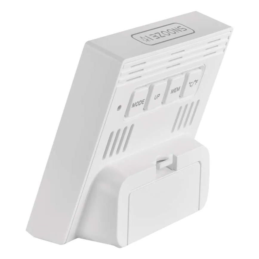 Digitalt termometer med hygrometer 1xAA hvid