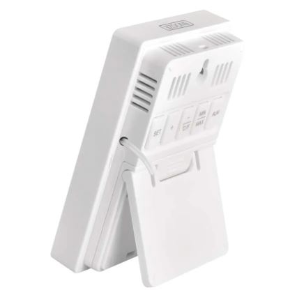 Digitalt termometer med hygrometer, 2x AAA, hvid