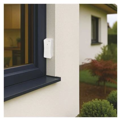 Digitalt termometer med hygrometer, 2x AAA, hvid